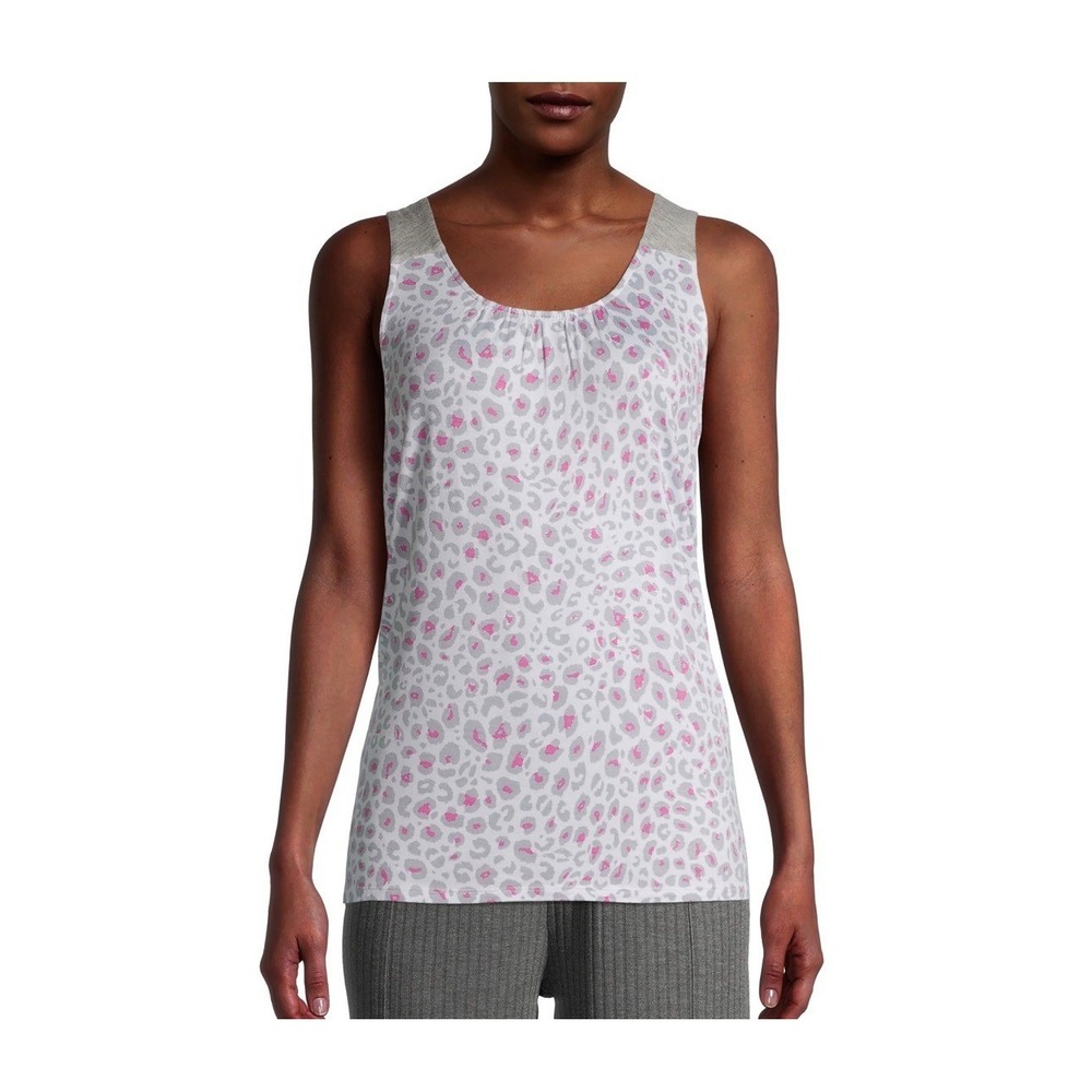 NWT Secret Treasures Women's Sleeveless Sleepshirt –‎ Leopard Print, Medium